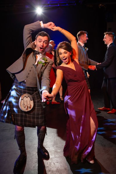 Guests dancing — Cottiers Glasgow wedding