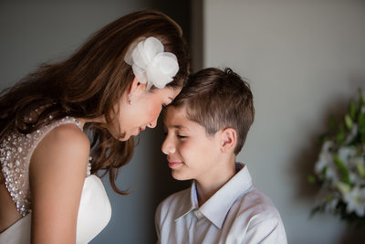 Bride and Ring Bearer Portrait
