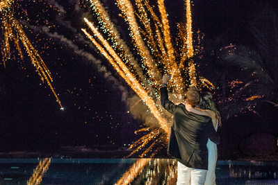 Post-Wedding Firework Halo
