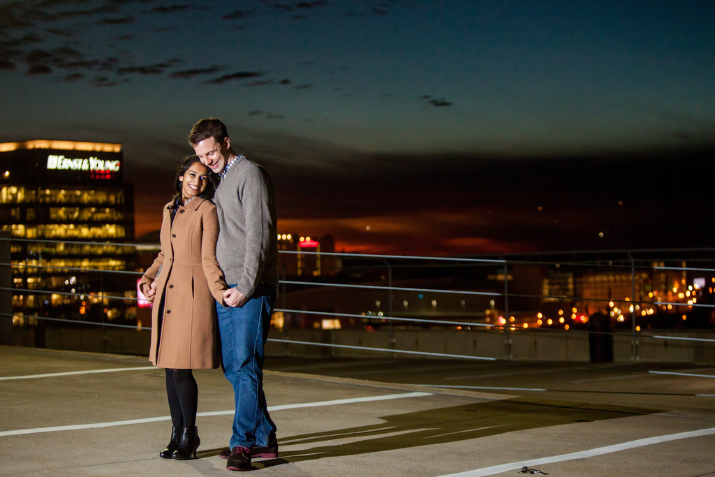 Rooftop Engagement Photographer Atlanta