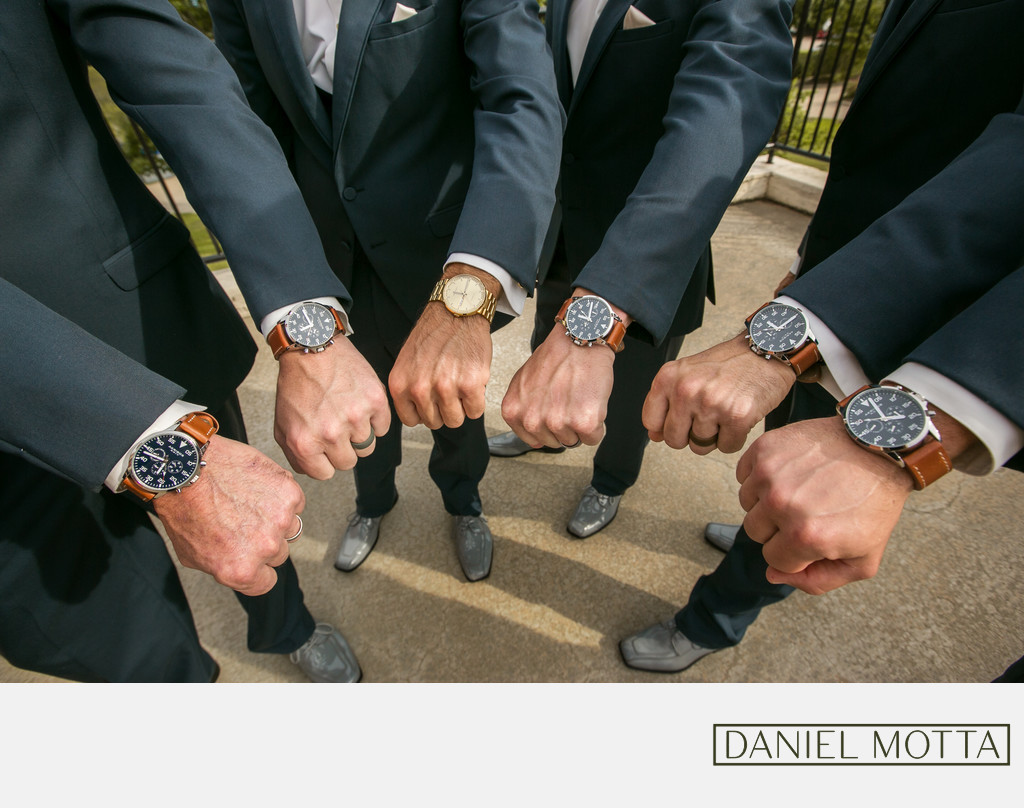 Dallas Wedding Photograph of Grooms Watches 
