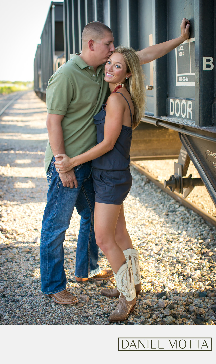 Engagement Photo of Couple in Frisco