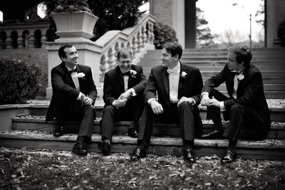 Dallas Groomsmen Photo at Highland Park Wedding