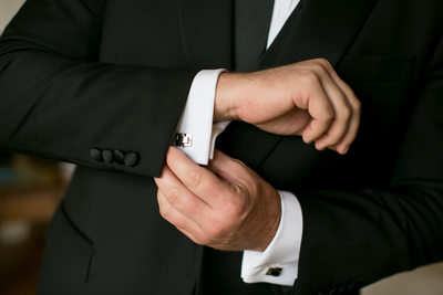 Groom Buttons Cuff-links at Four Seasons Hotel