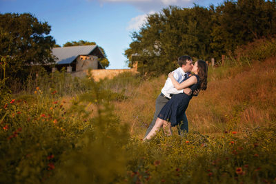 Couple Celebrate Engagement at Arbor Hills in Plano