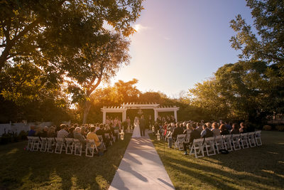 Sunset Photography at Bingham House Wedding in McKinney