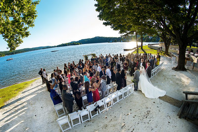 Lake Mohawk Country Club Wedding on the Beach