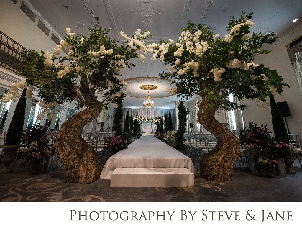 Mayflower Wedding Aisle by Edge Floral Events