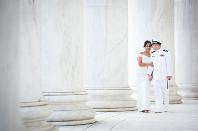 Classic Jefferson Memorial Wedding And Elopement