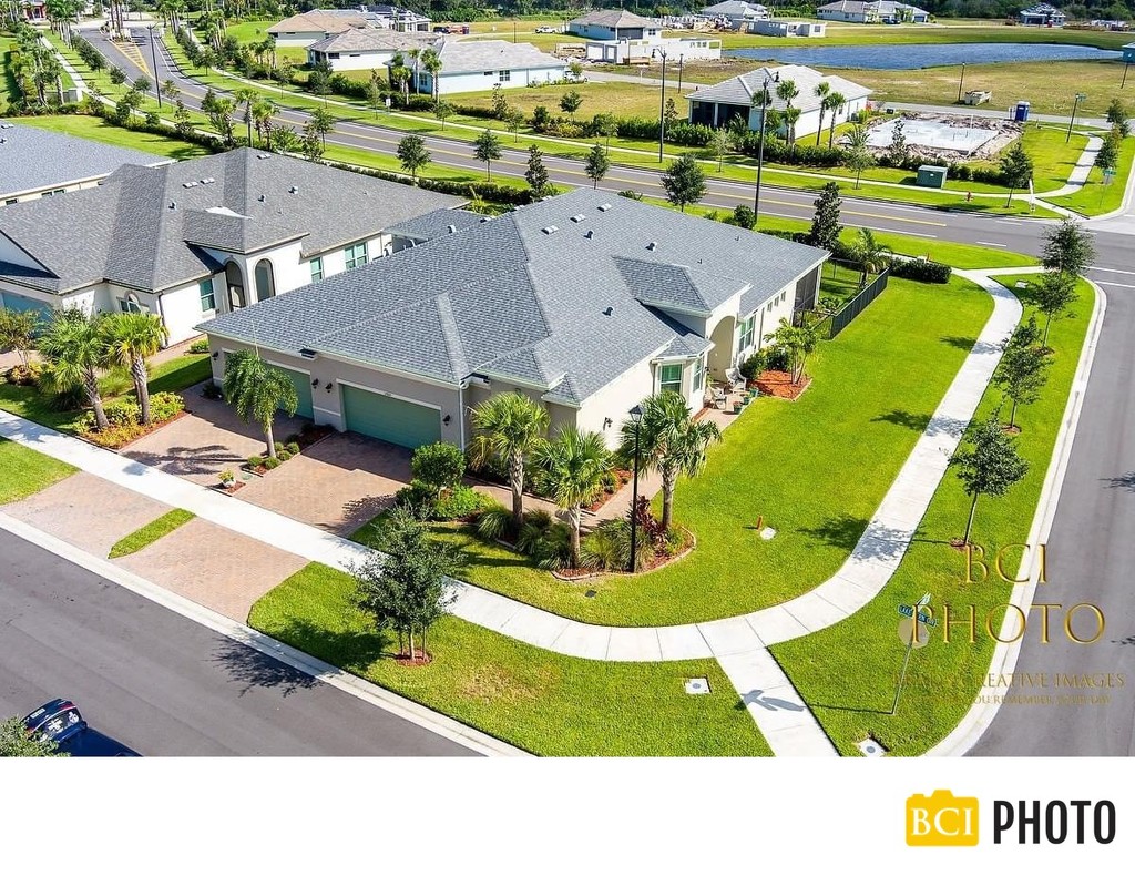 A Vero beach real estate listing aerial drone shot