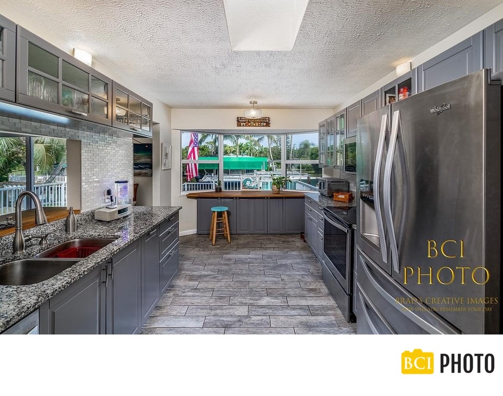 Beautiful interior shot of a kitchen