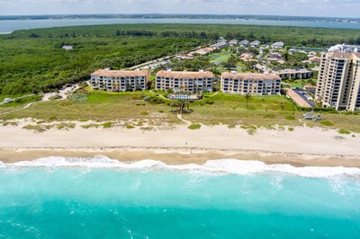 Aerial Oceanfront condo photography 