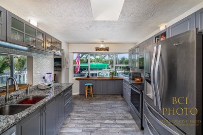 Beautiful interior shot of a kitchen