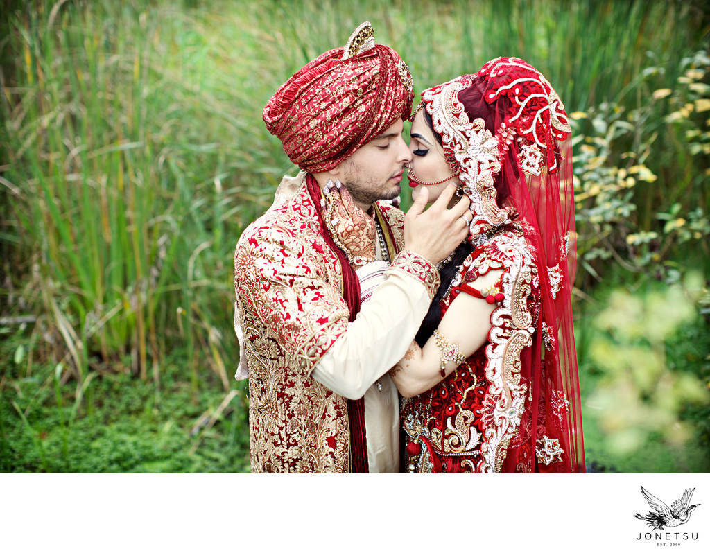 Richmond BC Indian wedding portrait intimate 