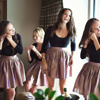 Wedding party bridesmaids party skirts