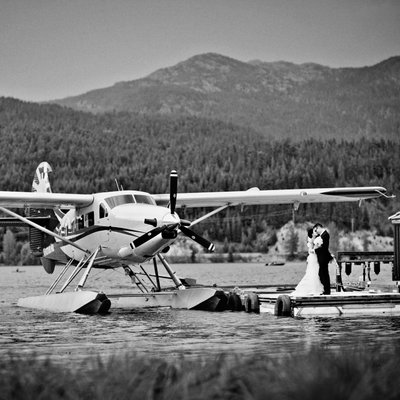 Whistler float plane wedding photos