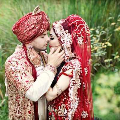 Richmond BC Indian wedding portrait intimate 
