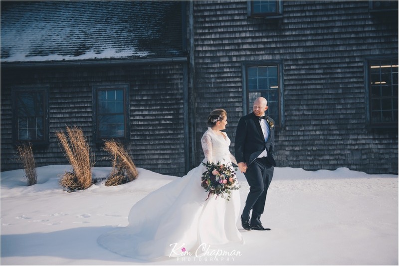 Winter Wedding at The Red Barn in Maine