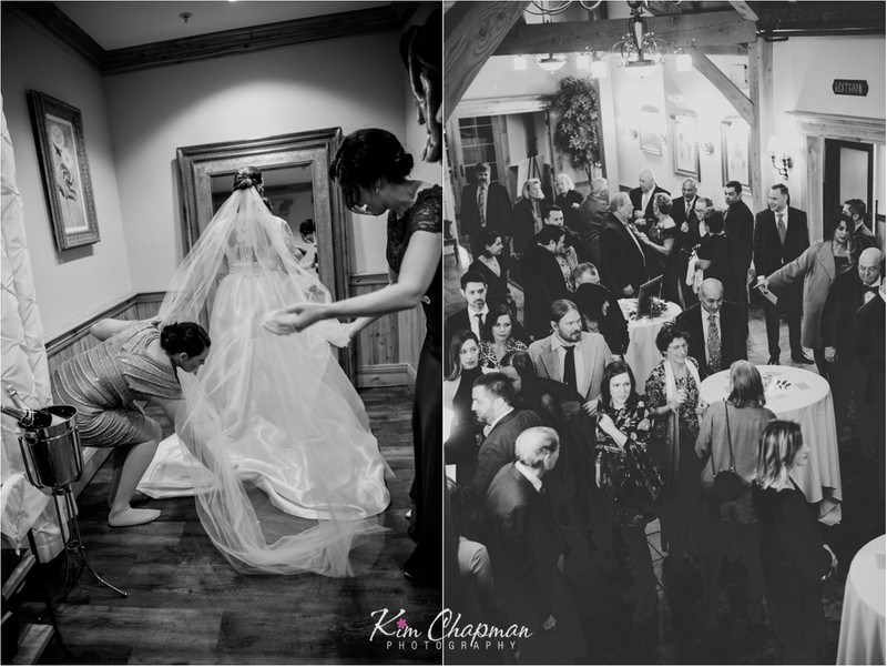 Black and White Wedding Photographer in Maine
