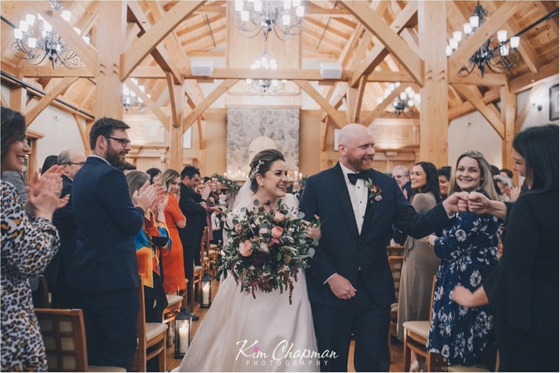 Newlyweds at Red Barn in Maine