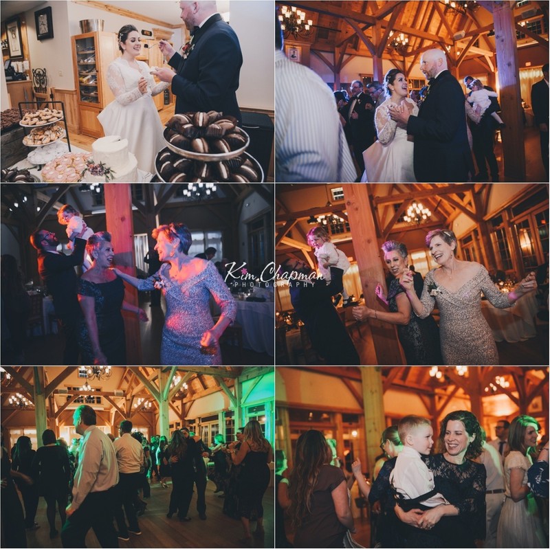Fun Wedding Reception at Red Barn in Maine