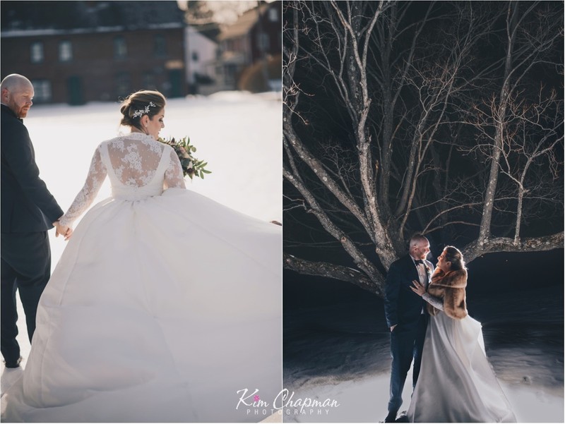 Snowy Wedding Photography in Maine