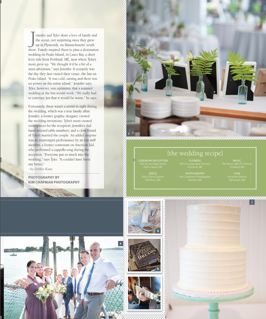 Peak's Island Maine Weddings Feature
