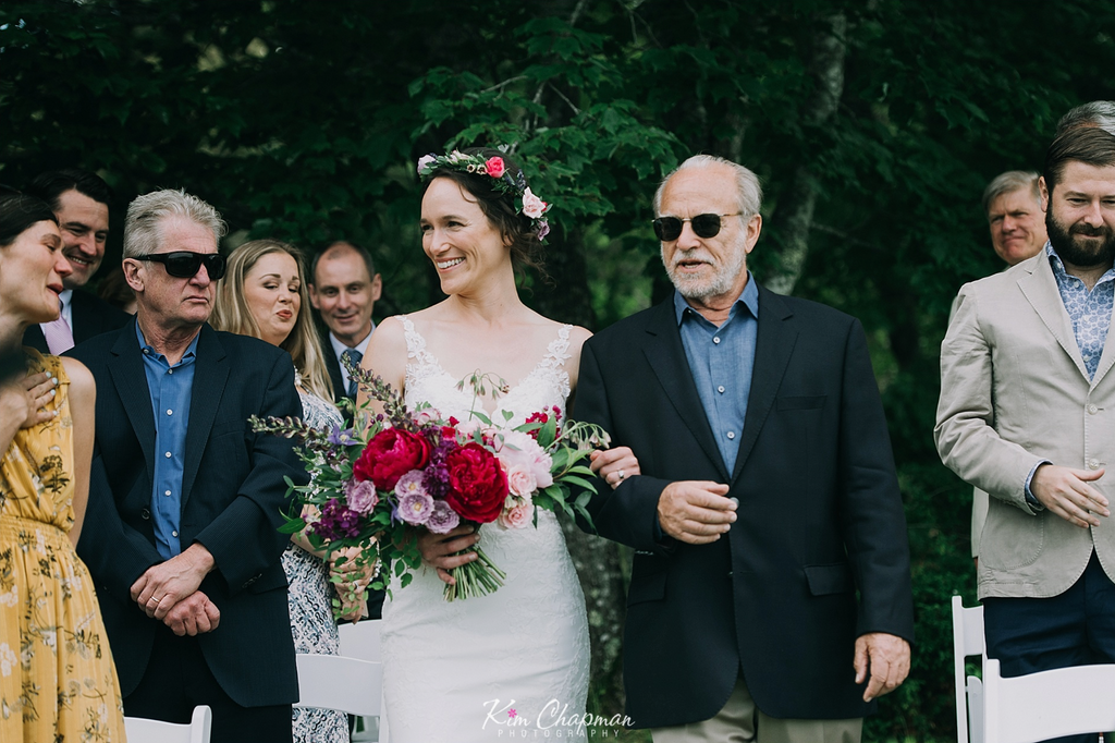 Father Walks Bride Down Aisle