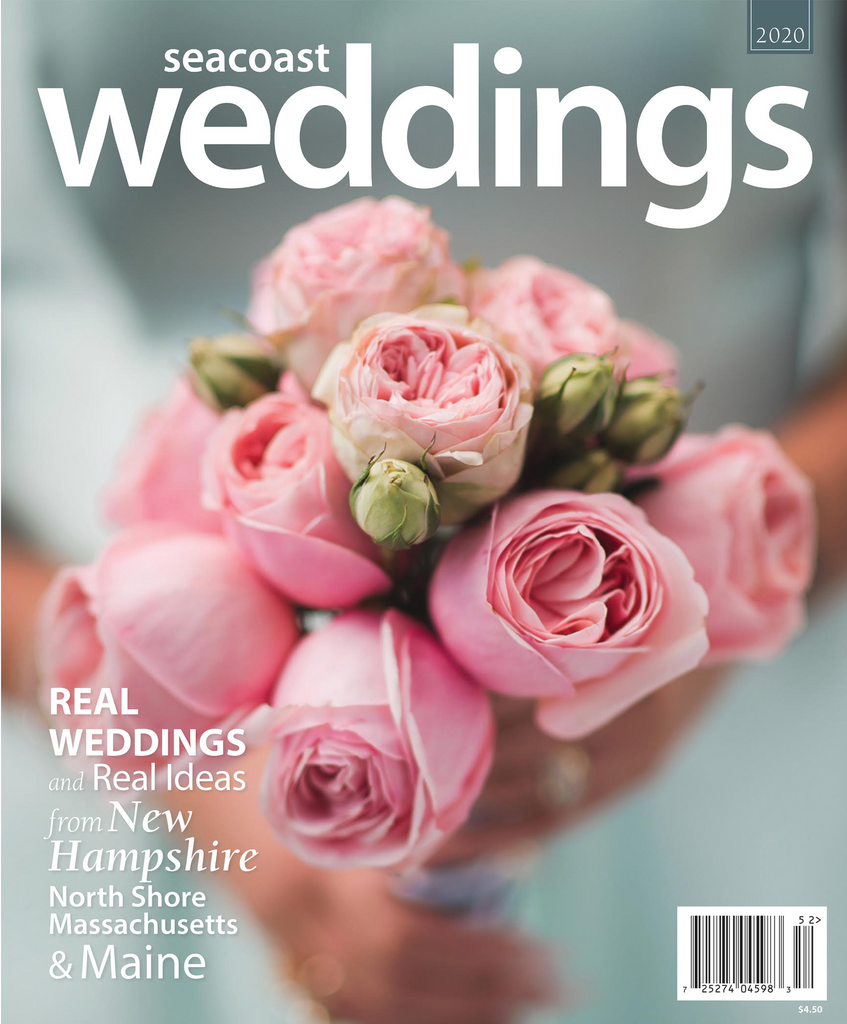 Kim Chapman photographs cover of seacoast weddings magazine