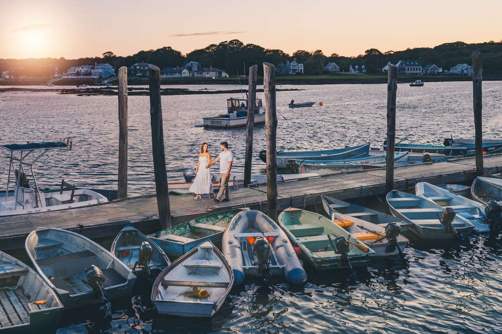 Engagement Shoot at Cape Porpoise, Maine by Kim Chapman