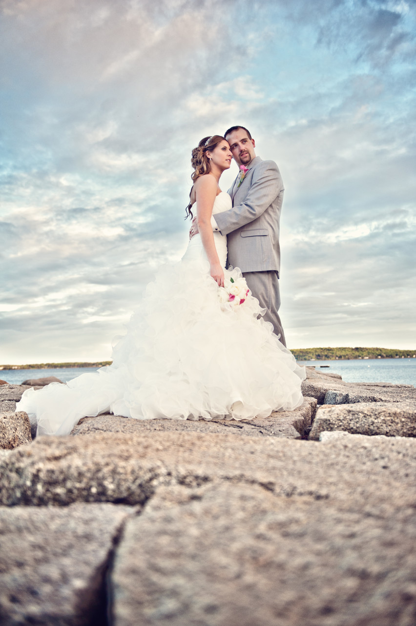 Samoset wedding photographer kim chapman on jetty!