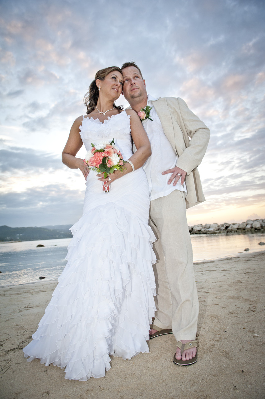 Beach Portraits at Jamaica Wedding