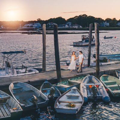 Engagement Shoot at Cape Porpoise, Maine by Kim Chapman