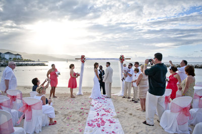 Beach Ceremony in Montego Bay, Jamaica