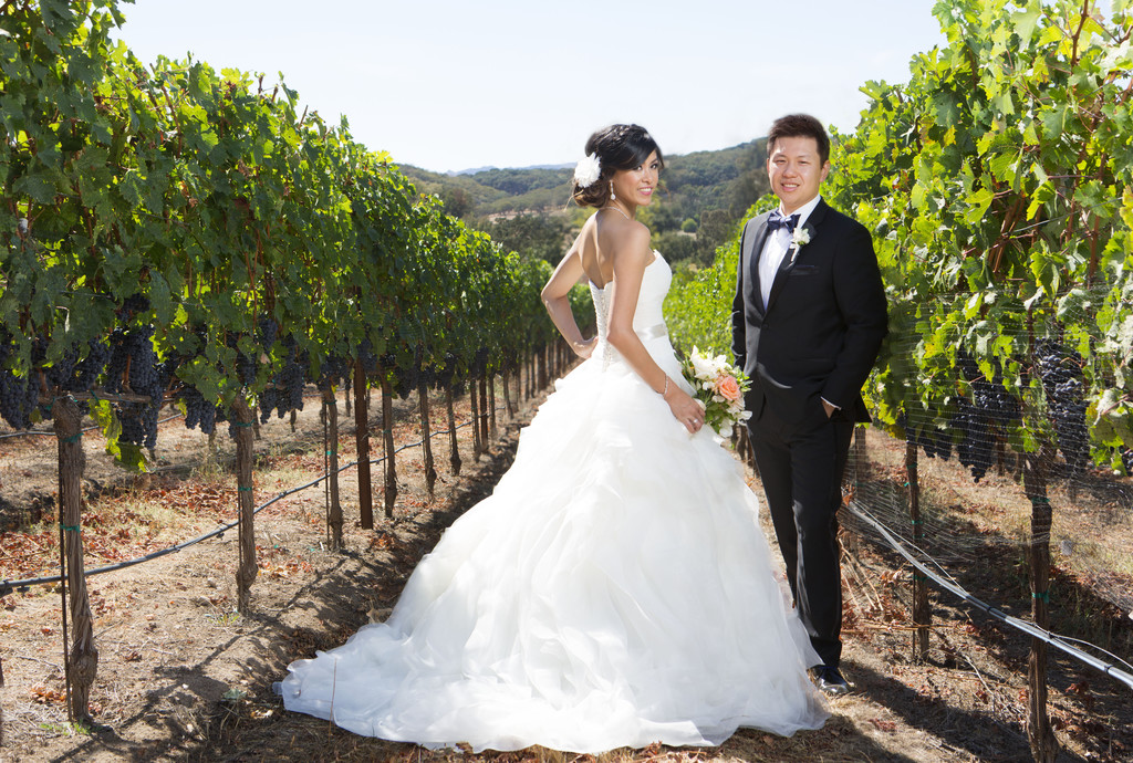 Glamorous Wedding Photograph Winery Napa