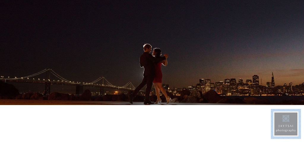 San Francisco Skyline Evening Photographer Bay Bridge