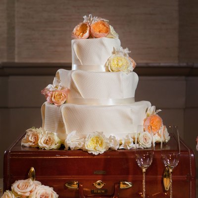 Wedding Cake by the Cakemaker with Folded Fondant