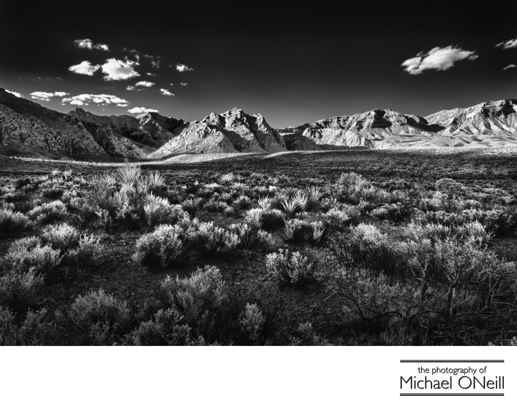 Infrared Fine Art Photography Red Rock Canyon Nevada