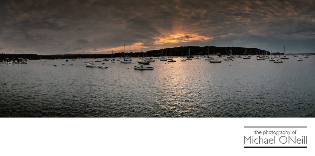 Fine Art Photography Northport Harbor NY Panorama