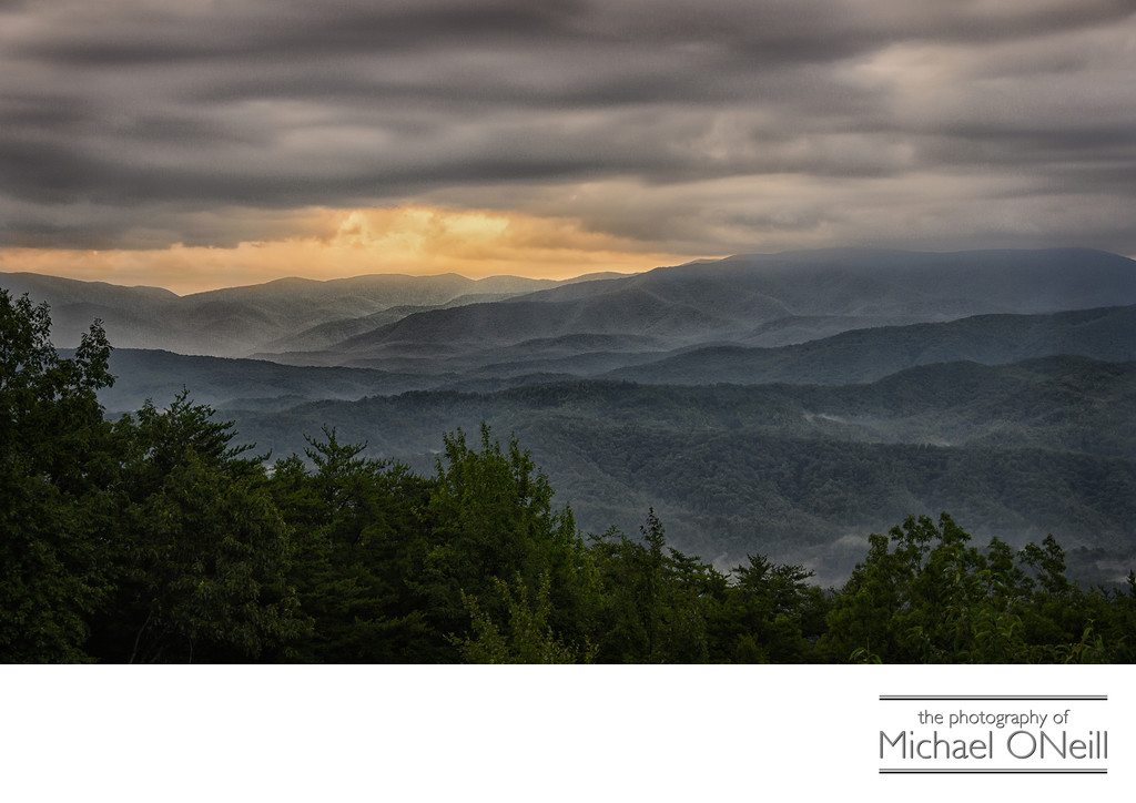 Great Smoky Mountains Sunrise By Motorcycle