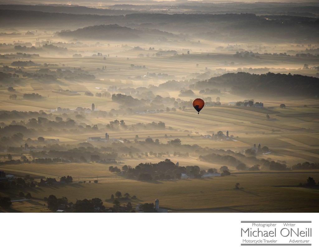 Hot Air Balloon Amish Country Pennsylvania Travel Photographer