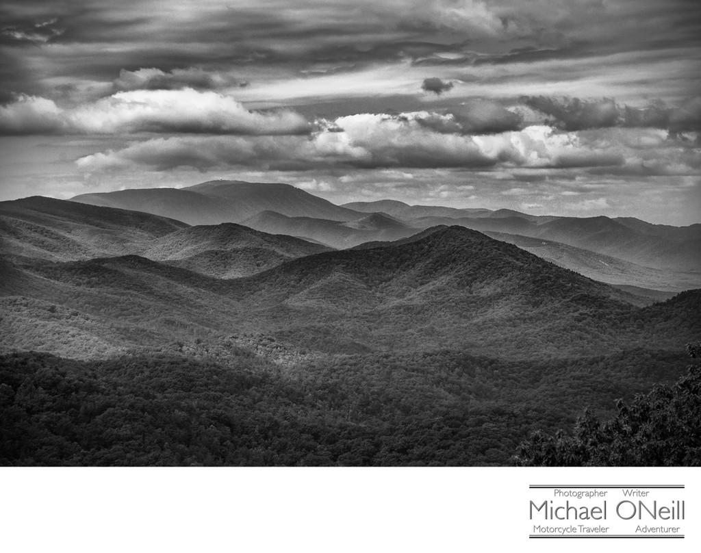 Motorcycle Travel Photographer and Writer Allegheny Mountains Picture
