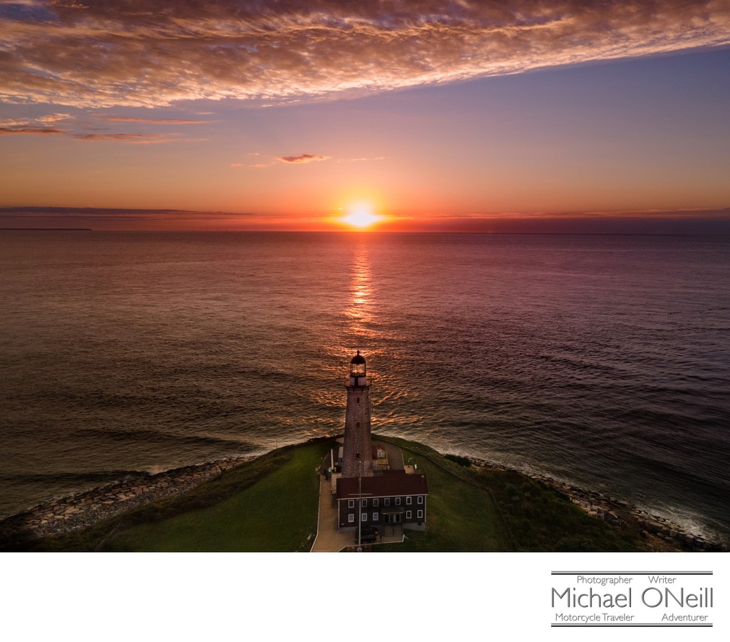 Aerial Image of Montauk Point Lighthouse