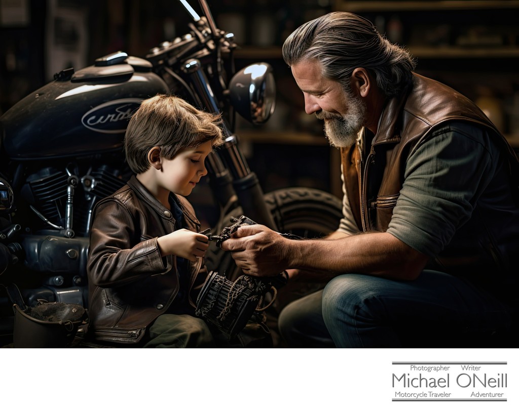 Father And Son • Preparing The Next Generation Of Bikers