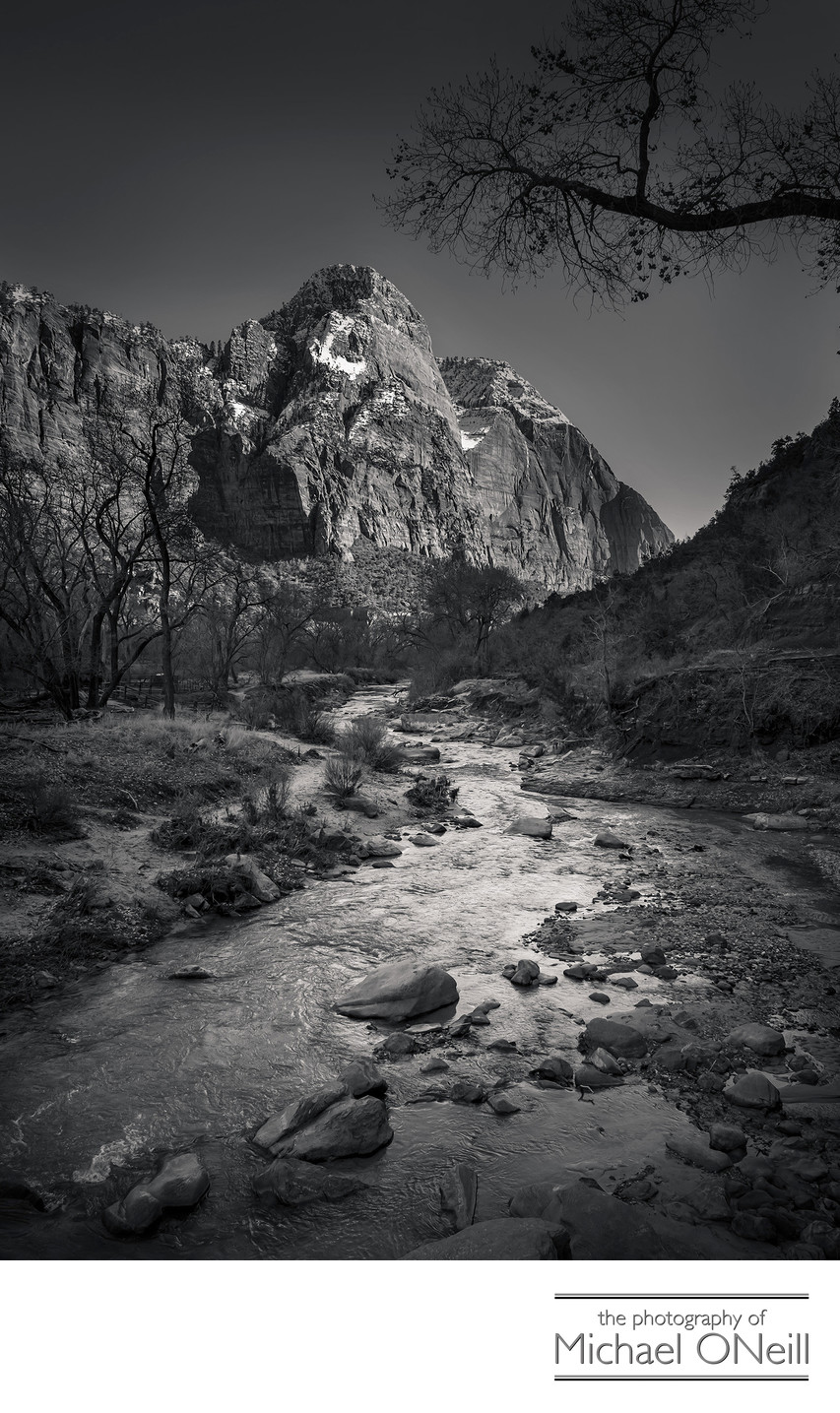 Zion National Park Ansel Adams Inspired Fine Art Photograph