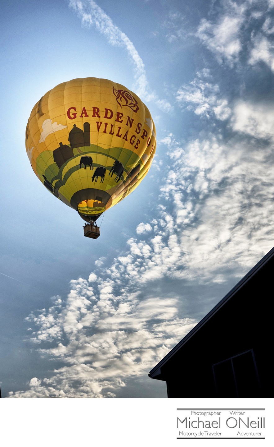 Hot Air Balloon Amish Country Photographer Motorcycle Travel Writer