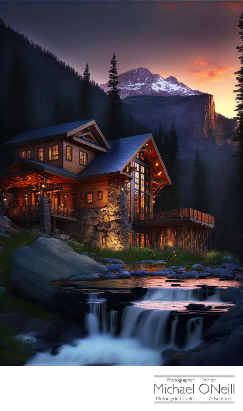 Architect's Proposal For A Custom Built Timber Home Created Using AI Imaging Technology