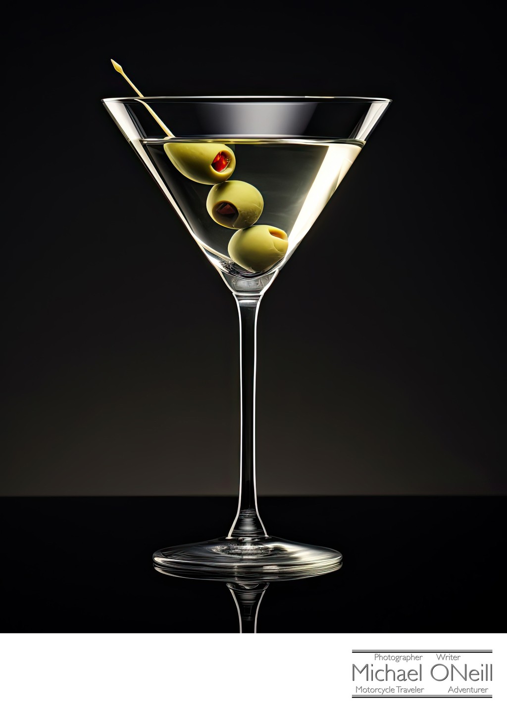 The Perfectly Presented Martini With Olives