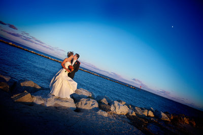 Best Lands End Sayville NY Sunset Wedding Photographer