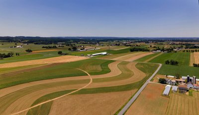 Amish Farm Drone Aerial Image Vacation Picture Photographer